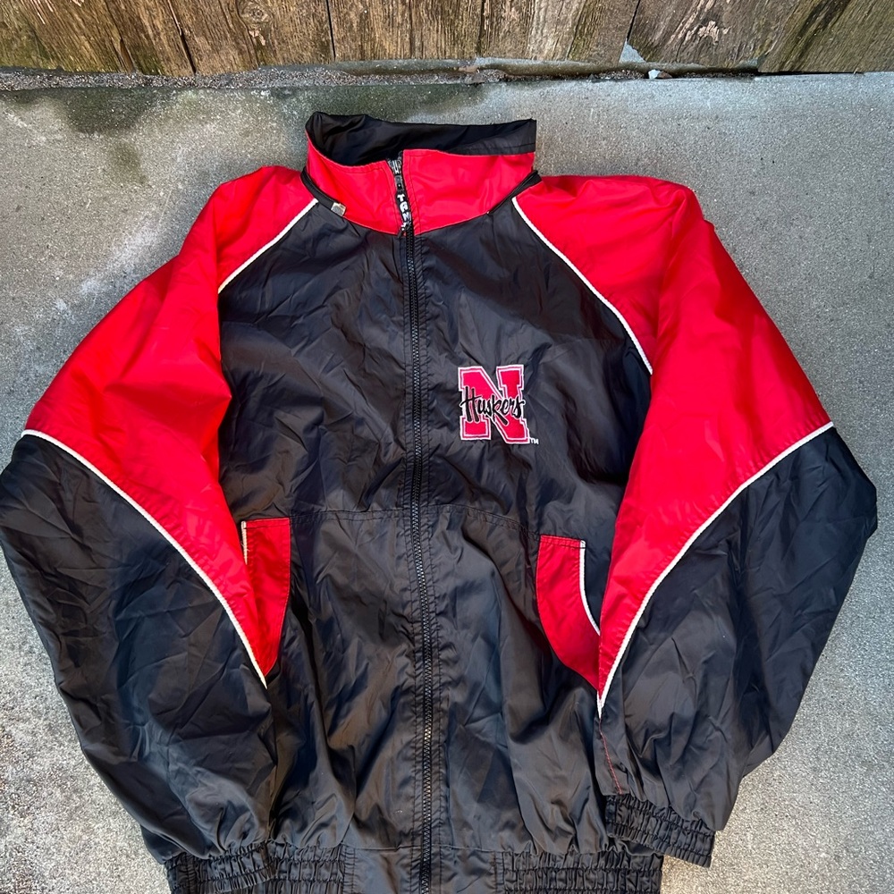 Vintage Huskers Windbreaker Jacket
